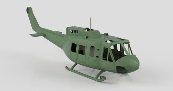 UH1 RC HELICOPTER FOR FLYWING ELECTRONICS