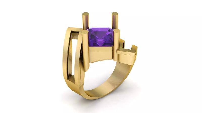 Stylish Women Fashion ring 3d printable Model