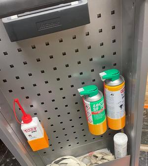 Garant Lochwand 9x9 CRC, Loctite, Oel - Halterung