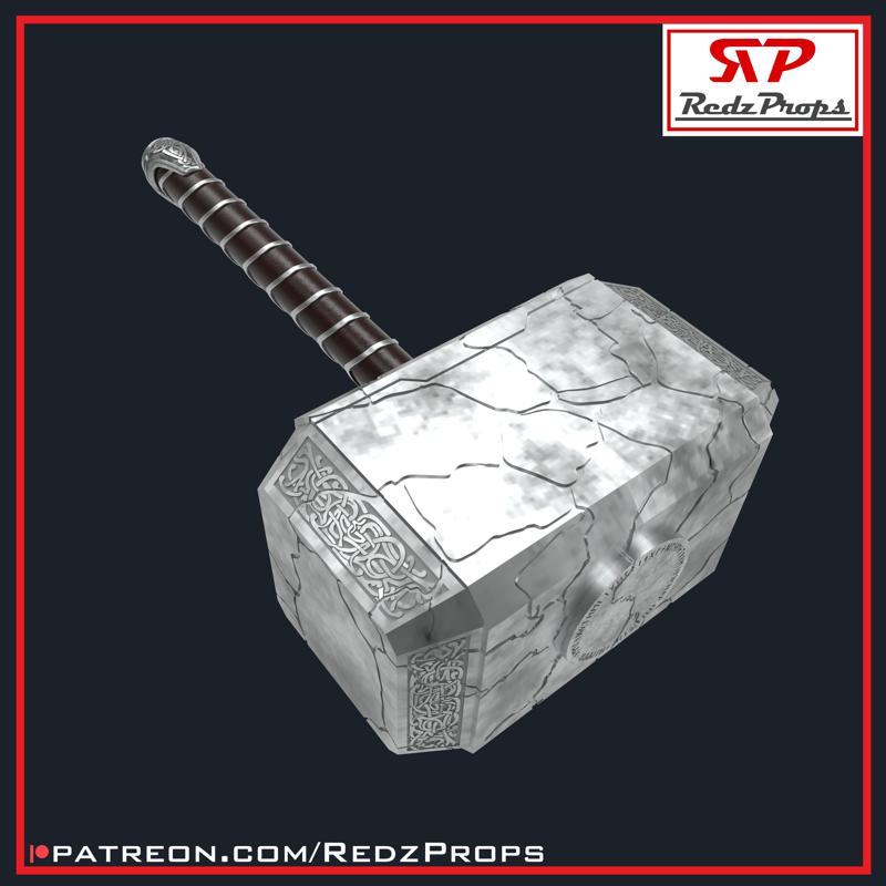 Reforged Mjolnir Cosplay Prop