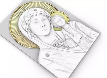 virgin mary kazan 3d model