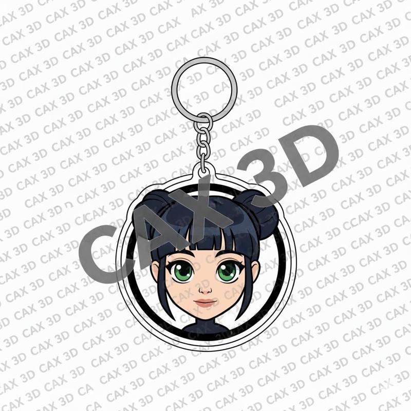 zoey keychain CUTE - demon hunters multicolor VERSION 2