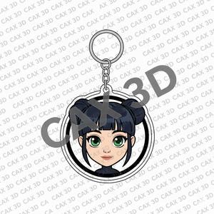 zoey keychain CUTE - demon hunters multicolor VERSION 2