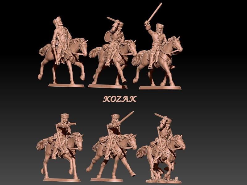 russian dragoons GNW (1700-1721) in karpus hat set 2