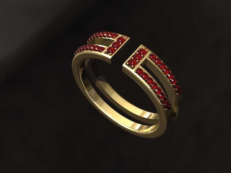 Geo Ring 3D print model
