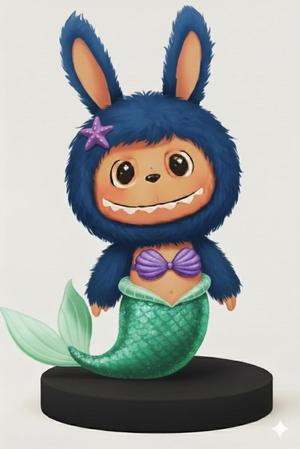 labubu the little mermaid disney
