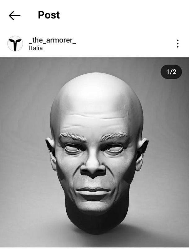Samuel L Jackson headsculpt - Nick Fury, Mace Windu