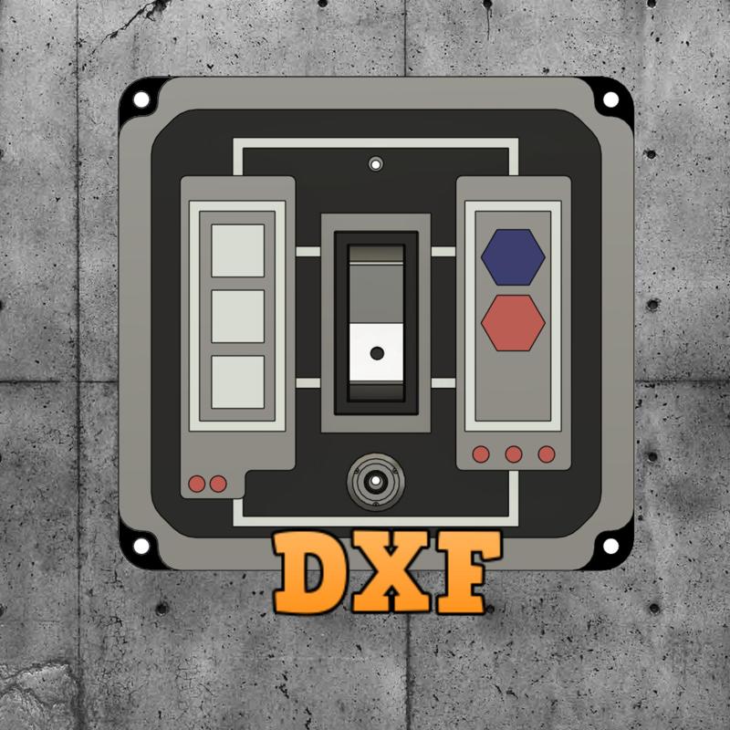 Star Wars Single Gang Rocker Style Light Switch Cover 01 - DXF Files