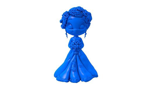 bridal gown / bridal dress / bride /  Cartoon Bride / curly hair bride / Bride With Flowers / Corpse Bride / Ghostly Bride / Cute Bride