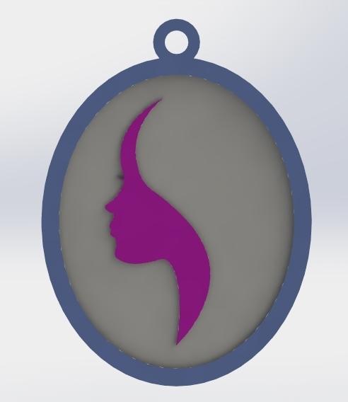 Female keychain
