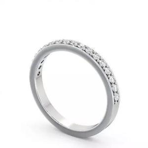 stl file gold diamond half eternity ring