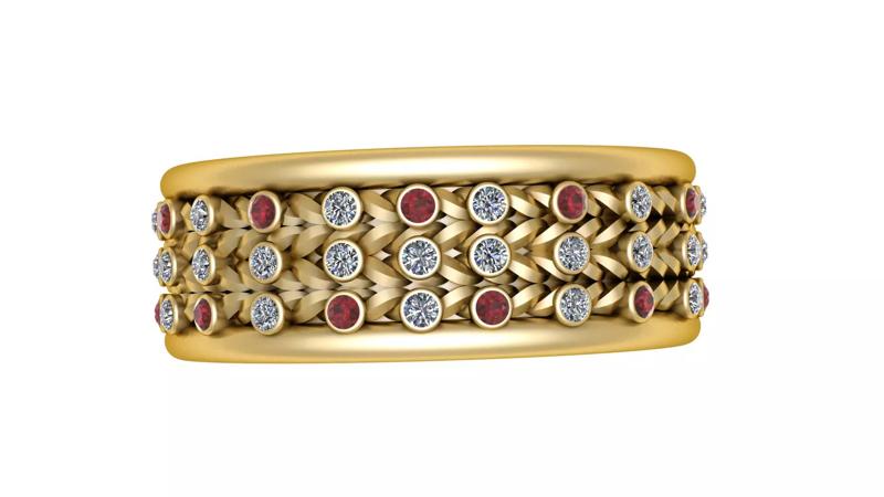 LUXURY VINTAGE RING 3D PRINTABLE MODEL