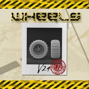 Gaslands  wheels 1/64 KAVANFACTORY V24