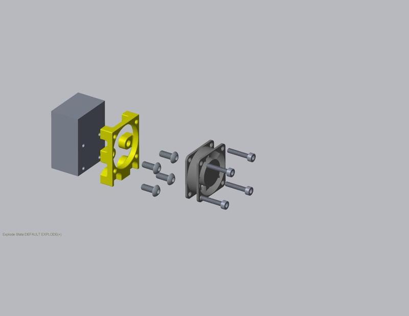 30mm Fan Adapter for Flying Bear Dual Nozzle Hot End