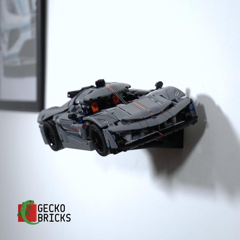 Gecko Bricks Wall Mount for Technic Koenigsegg Jesko Absolute 42173 42184