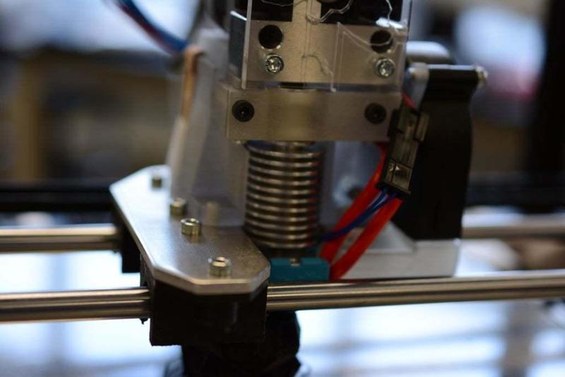 RigidBot E3D Extruder mount with Rear 40mm Fan