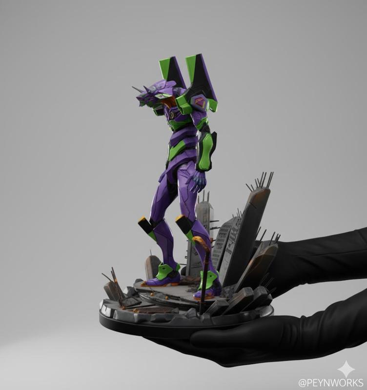 Unit-01 Awakening - Evangelion EVA-01 - 3D Print Model