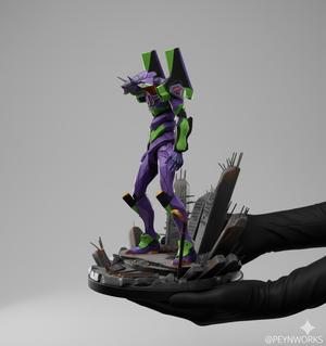 Unit-01 Awakening - Evangelion EVA-01 - 3D Print Model