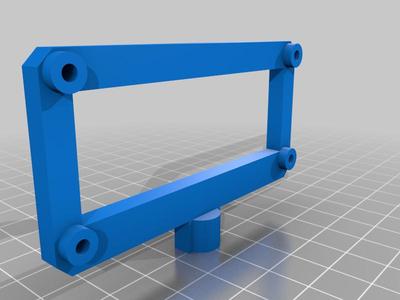 Yellow DC motor module mounts