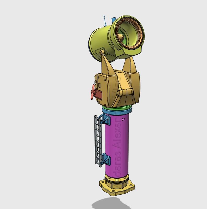 1/12 snow cannon on tower