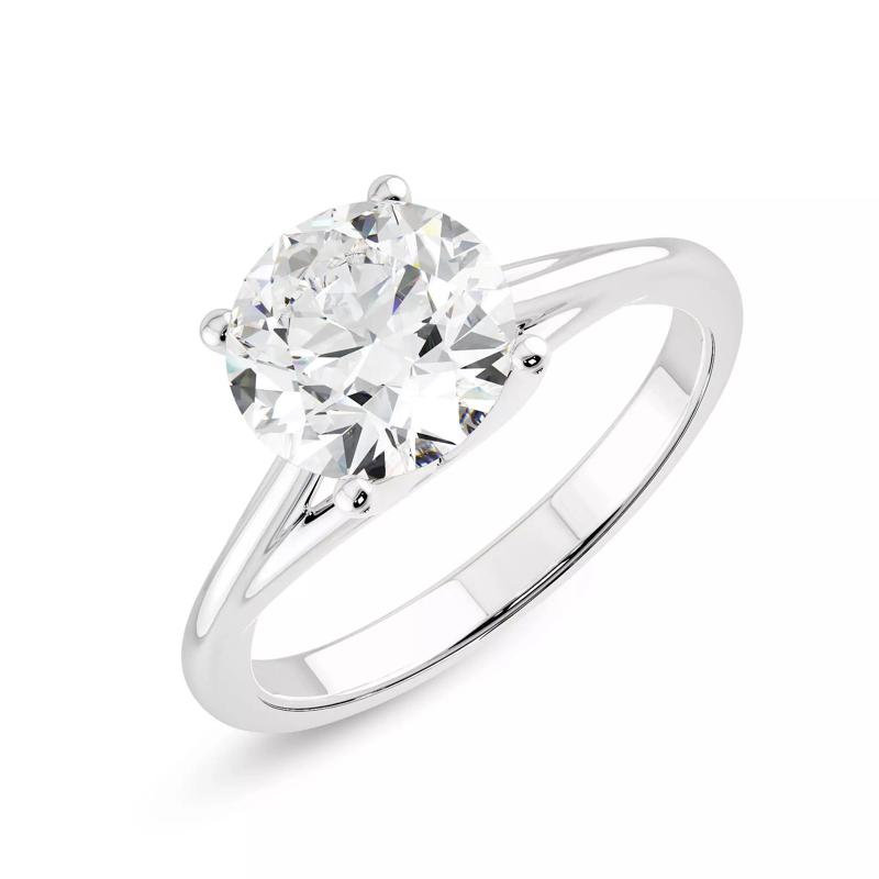 Solitaire Ring stl file 3D print model and 360 Animation