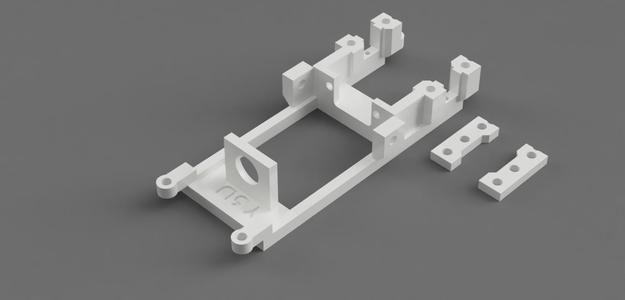In-line short box cradle