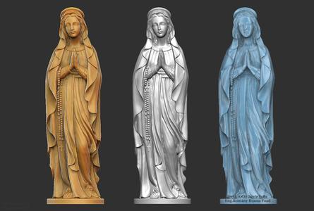Statue Blessed Virgin Mary prayer