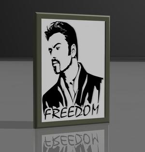George Michael" decorative frame