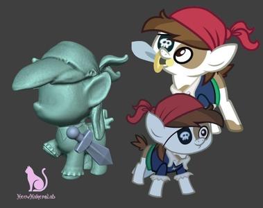 Pip Pinto Squeak, 3D, My Little Pony.