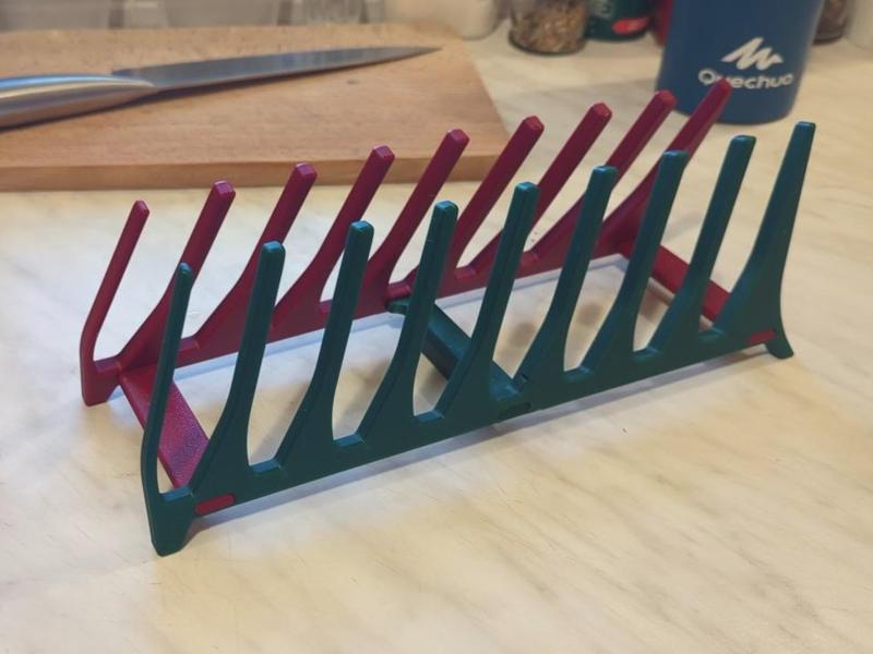 Kitchen sink plate holder