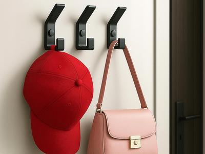 Modern Wall Hook – Minimalist 3D Printed Hanger