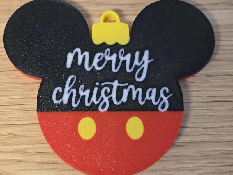 DCL Mickey Ears Christmas Ornament