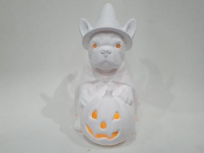 French Bulldog Halloween Tealight Figure