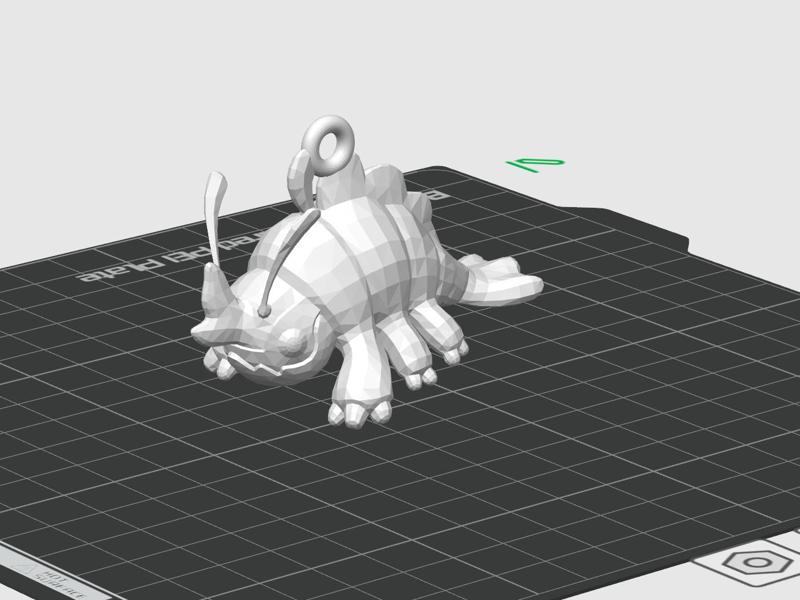 Scrap Mechanic Axolotl Keychain