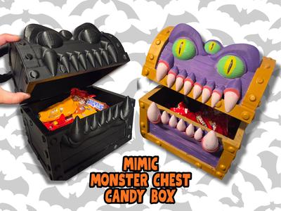 Mimic Monster Chest Candy Box or Bowl 