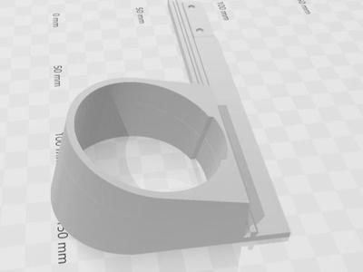 Improved angle: LSC Indoor IP Camera mount P1S/X1C