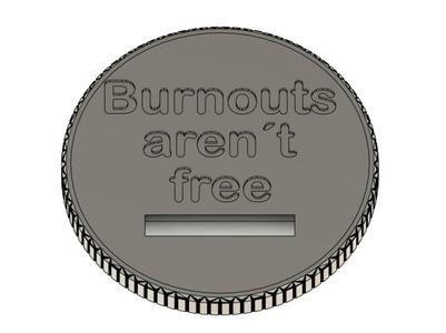 Monster Can Piggy Bank Lid - Burnouts aren´t free