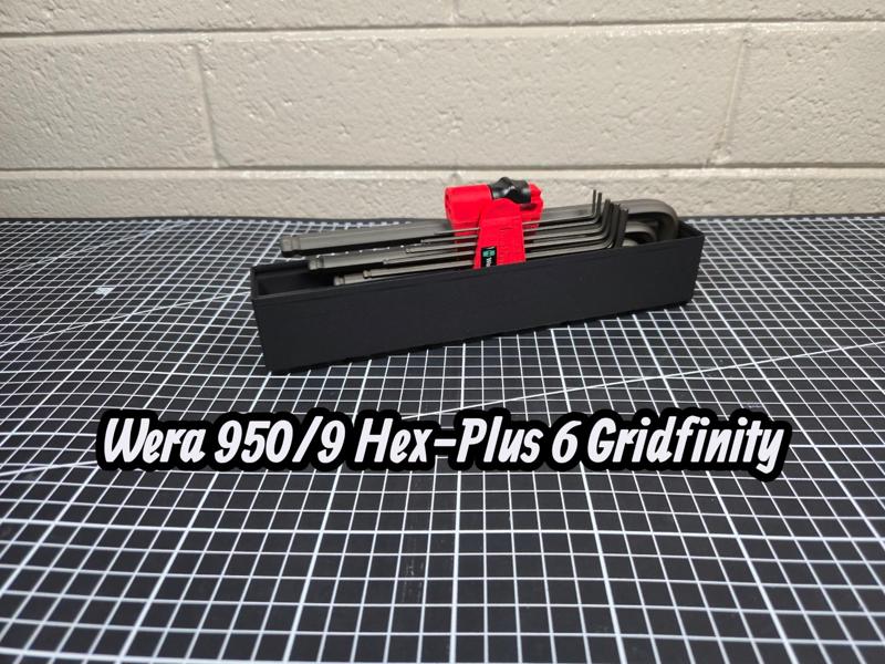 Wera 950/9 Hex-Plus 6 Gridfinity Tray