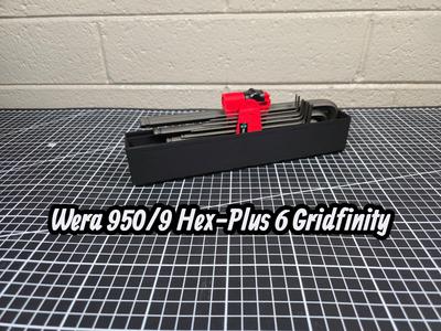 Wera 950/9 Hex-Plus 6 Gridfinity Tray