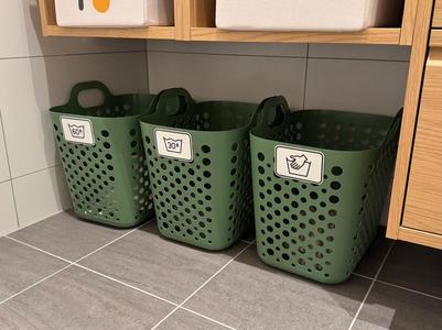 Laundry Sorting Labels – 30°, 60° & Hand Wash