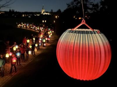 Lantern walk for children sphere shape St Martin