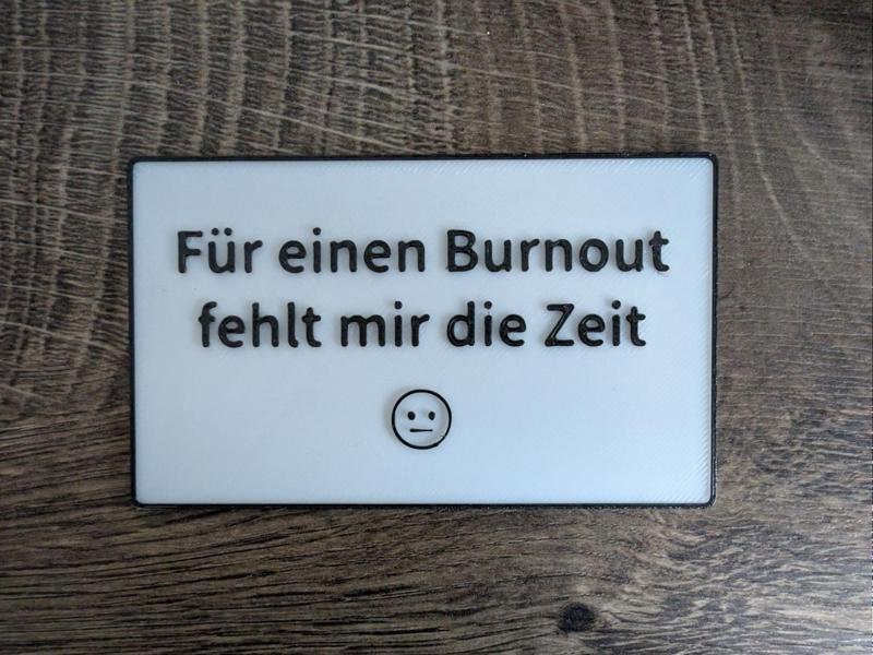 Burnout Fun Sign