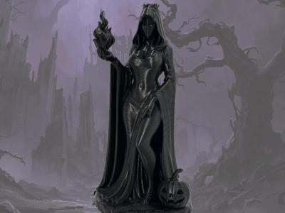 The Veiled Flame - Fire Sorceress Witch - AMS