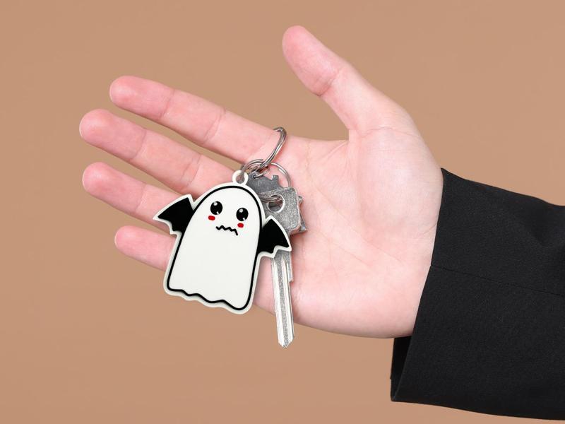Confused Halloween Ghost (Keychain)