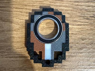 Minecraft Keyrambit EDC Spinner (50×36 mm)