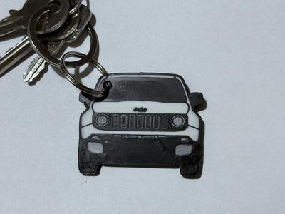 Car Keychain - Jeep Renegade