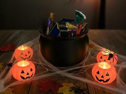 Halloween Cauldron Candy Bowl