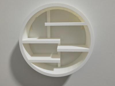 Modern Moon-Gate Shelf – 220×220 mm