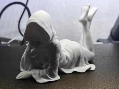Gothic Figure lying women Sexy Nun Erotic 