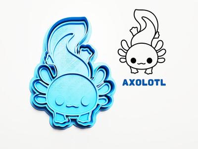Axolotl Cookie Cutter / Stamp